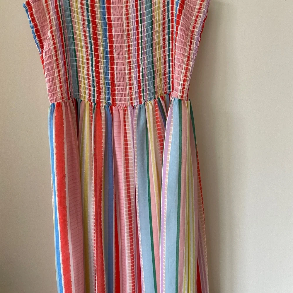 Jack by BB Dakota Rainbow Stripe Smocked Maxi Dress_NWOT - Picture 4 of 7